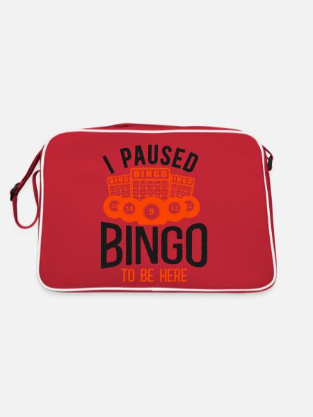 Bingo Player I Paused Bingo To Be - Retro Bag - red/white - Back