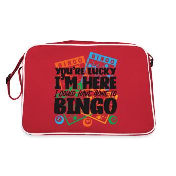 Bingo Player You're Lucky I'm Here - Retro Bag - red/white - Back