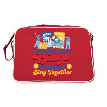 Bingo Player Friends Buddies - Retro Bag - red/white - Back