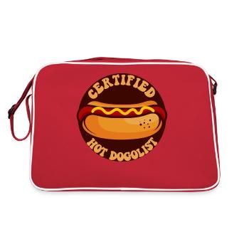 Hot-dog adulte certifié chaud - Sac Retro - rouge/blanc - Dos