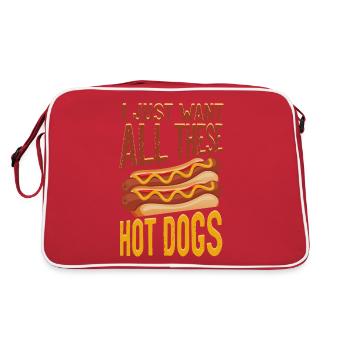 hot-dog adulte je veux juste tout - Sac Retro - rouge/blanc - Dos