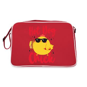 Hot Dog Adult Chicken Girl Hot Dog - Retro Tasche - Rot/Weiß - Hinten