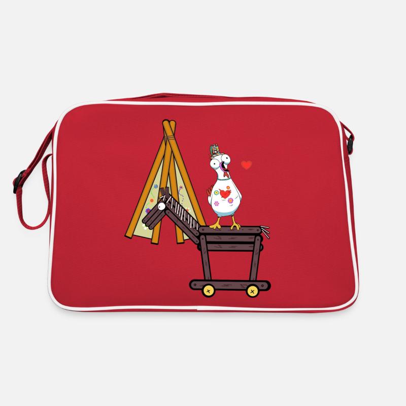 Tipi Hippie Poulet Cavalier Wild West Poulets Sac Retro