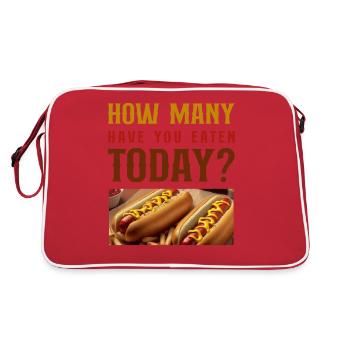 Hot Dog Adulte Combien en avez-vous - Sac Retro - rouge/blanc - Dos