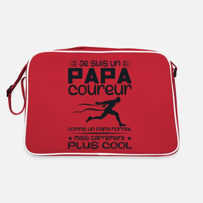 I'm a marathon runner dad Retro Bag