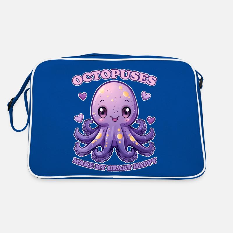 Drôle de pieuvre céphalopode calmar cadeau Sac Retro