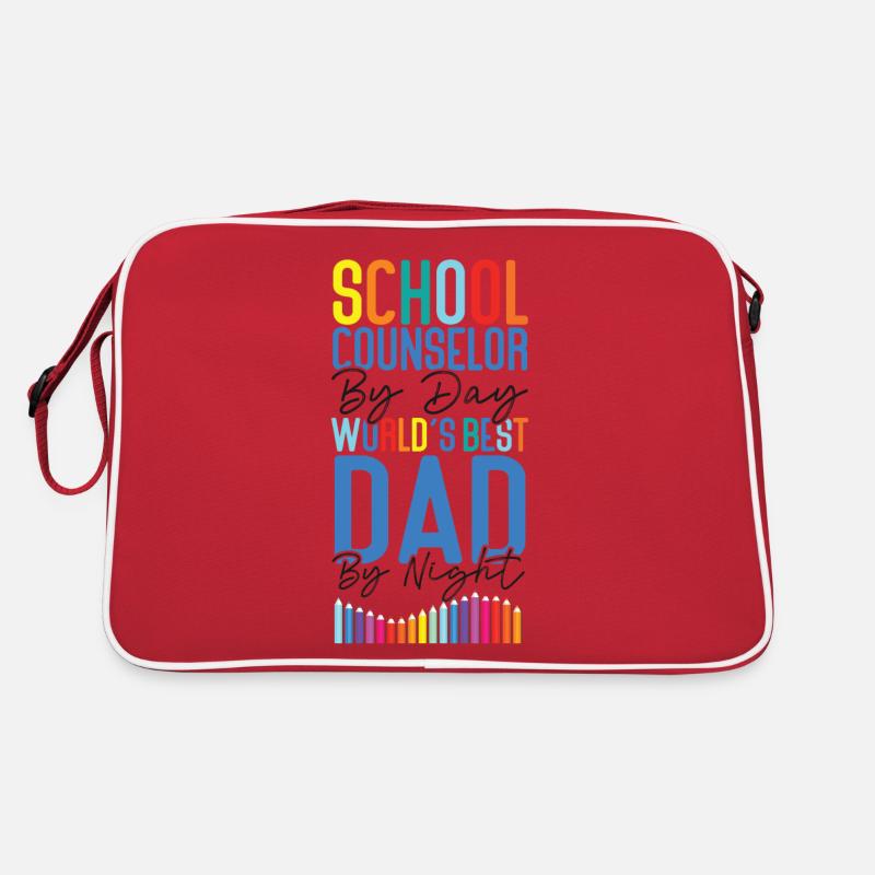 Conseiller scolaire Papa École Sac Retro