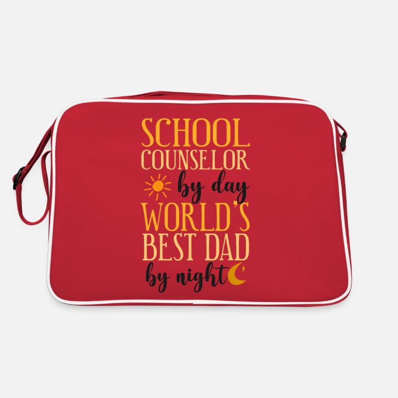 Conseiller scolaire Papa École Sac Retro