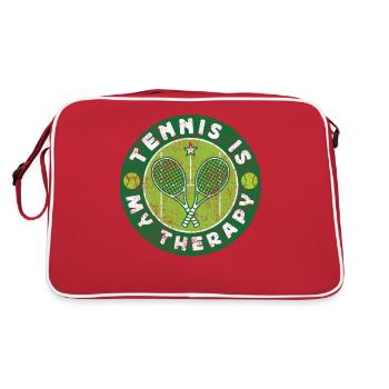 Drôle de joueur de tennis Raquette Tennis - Sac Retro - rouge/blanc - Dos