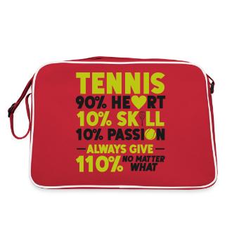Drôle de joueur de tennis Raquette Tennis - Sac Retro - rouge/blanc - Dos