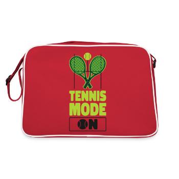 Drôle de joueur de tennis Raquette Tennis - Sac Retro - rouge/blanc - Dos