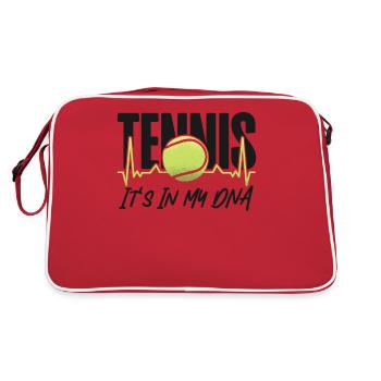 Drôle de joueur de tennis Raquette Tennis - Sac Retro - rouge/blanc - Dos