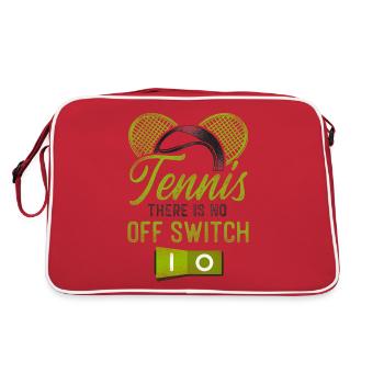 Drôle de joueur de tennis Raquette Tennis - Sac Retro - rouge/blanc - Dos