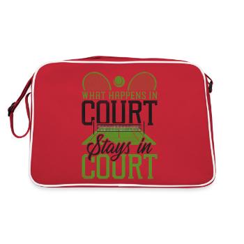 Drôle de joueur de tennis Raquette Tennis - Sac Retro - rouge/blanc - Dos