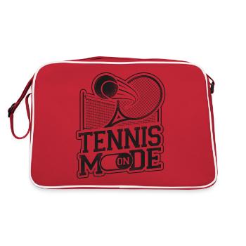 Drôle de joueur de tennis Raquette Tennis - Sac Retro - rouge/blanc - Dos