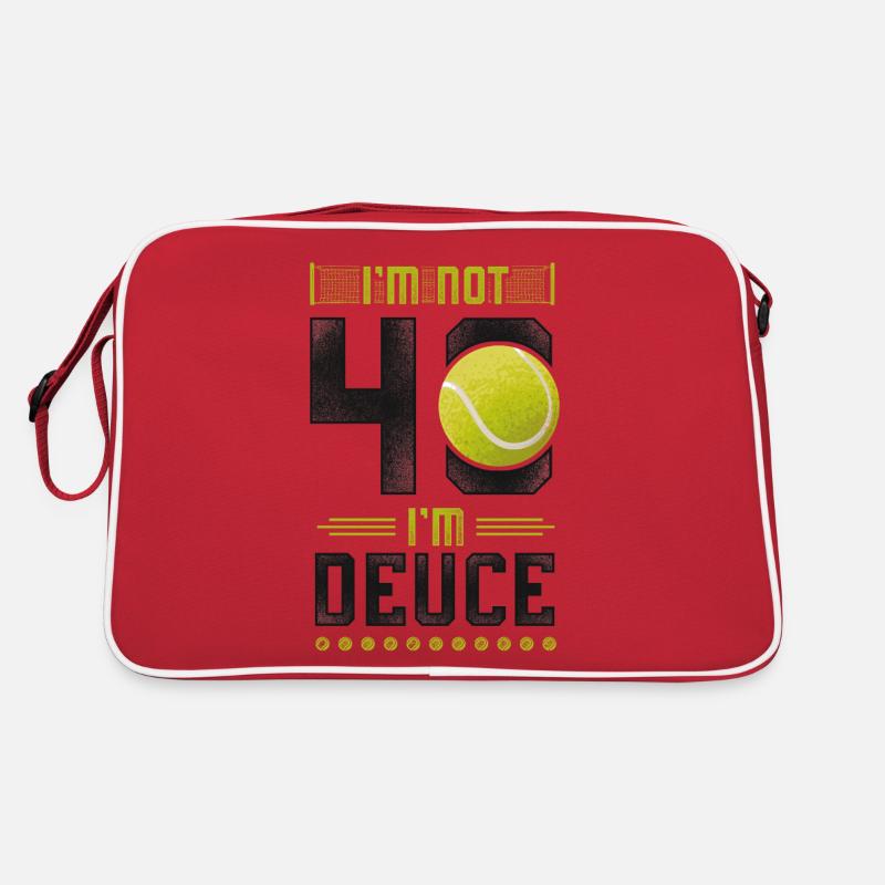Funny Tennis Player Racket 40th Retro Tasche