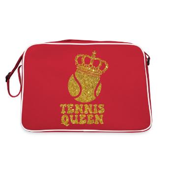 Drôle de joueur de tennis Raquette Tennis - Sac Retro - rouge/blanc - Dos