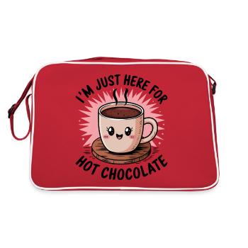Cacao Dicton Chocolat Chaud Fun Cacao Cadeau - Sac Retro - rouge/blanc - Dos