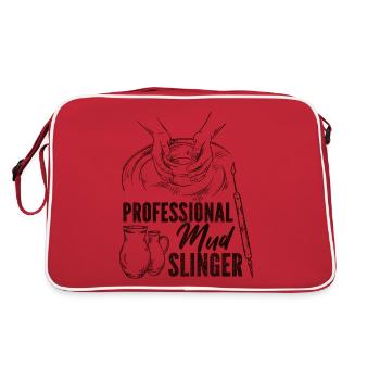 Poterie Céramiste Artiste - Sac Retro - rouge/blanc - Dos
