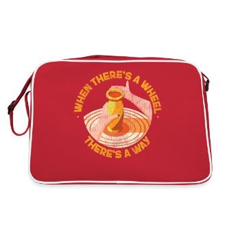 Poterie Céramique Artiste Où - Sac Retro - rouge/blanc - Dos