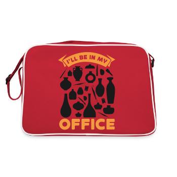 Artiste de la céramique de poterie dans lequel je serai - Sac Retro - rouge/blanc - Dos