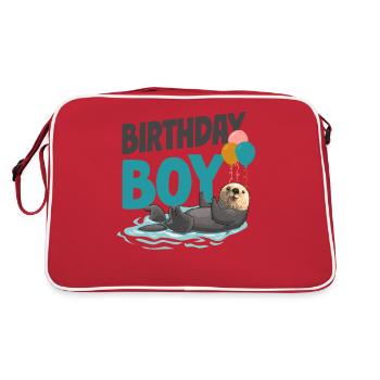 Loutre Anniversaire Garçon Anniversaire Garçon - Sac Retro - rouge/blanc - Dos