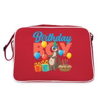 Loutre Anniversaire Garçon Anniversaire Garçon - Sac Retro - rouge/blanc - Dos