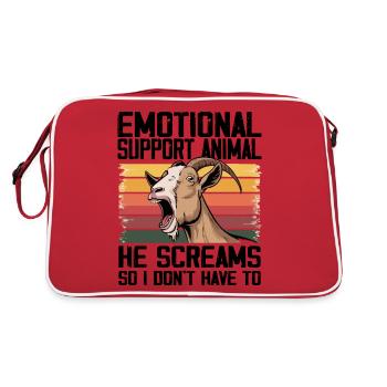 Emotional Support Animal - Retro Bag - red/white - Back