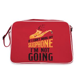 Saxophones Si je ne peux pas apporter mon - Sac Retro - rouge/blanc - Dos