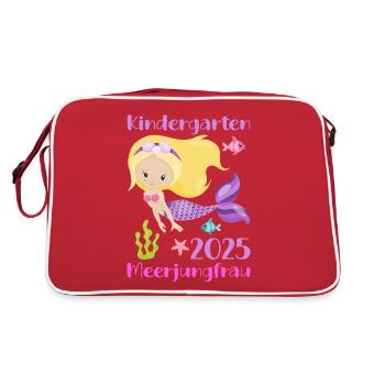 kiKindergarten 2025 Girls Gift Kita 2025 Dek - Retro Bag - red/white - Back
