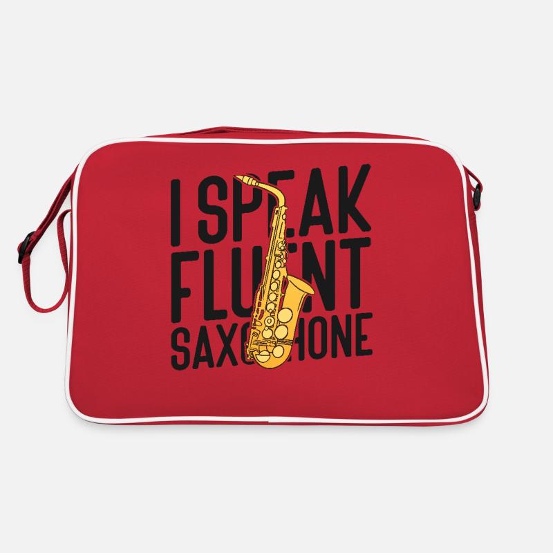 Saxophone I Speak Fluent Saxophone Retro Tasche