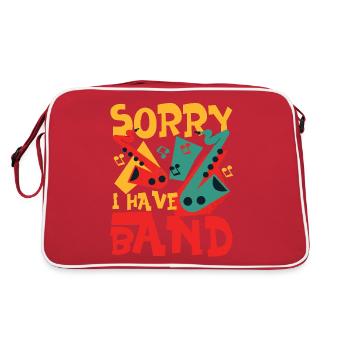 Saxophone désolé j’ai un groupe - Sac Retro - rouge/blanc - Dos