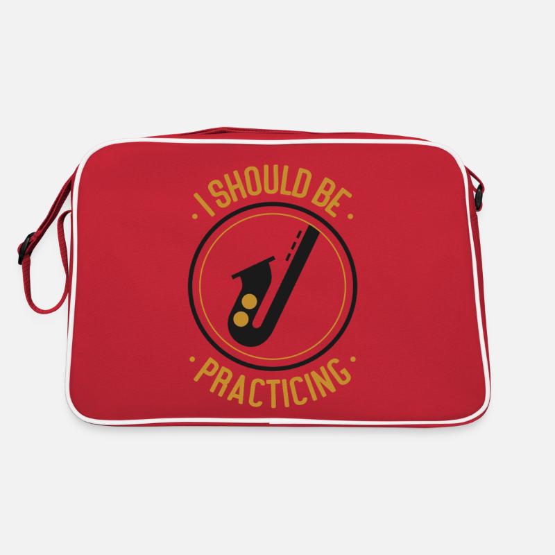 Saxophone I Should Be Practicing Retro Tasche