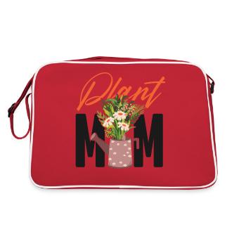 Amoureux des plantes Jardinage Plante Maman - Sac Retro - rouge/blanc - Dos