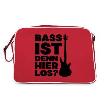 Il y a de l’achigan ici ? - Conception musicale amusante - Sac Retro - rouge/blanc - Dos