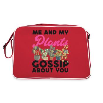 Amoureux des plantes Jardiner Moi Et Mon - Sac Retro - rouge/blanc - Dos