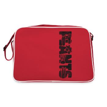 Plant Lover Gardening Plants - Retro Tasche - Rot/Weiß - Hinten