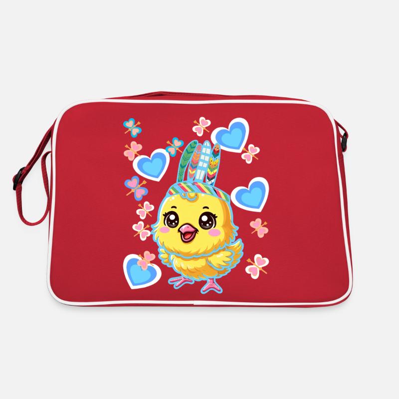 Hippie Hippies Chicken Chickens Chicks Easter Retro Bag