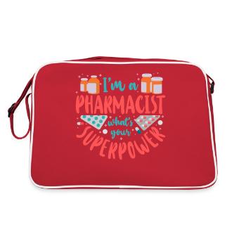 Technicien en pharmacie - Sac Retro - rouge/blanc - Dos