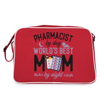 Technicien en pharmacie - Sac Retro - rouge/blanc - Dos