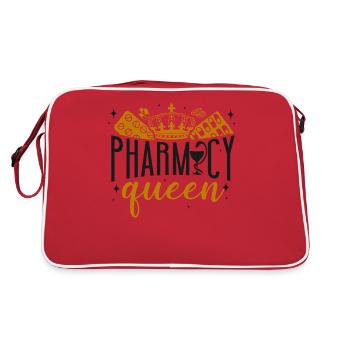 Pharmacy Tech Technician - Retro Bag - red/white - Back