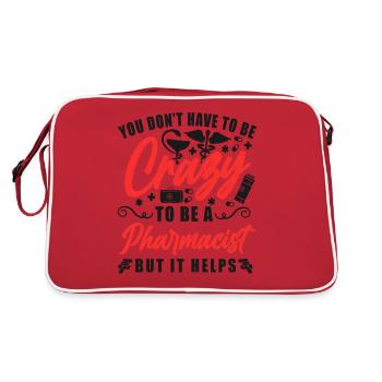 Pharmacy Tech Technician - Retro Bag - red/white - Back