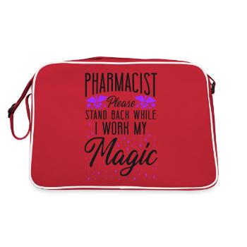 Technicien en pharmacie - Sac Retro - rouge/blanc - Dos