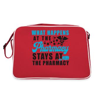 Pharmacy Tech Technician - Retro Bag - red/white - Back