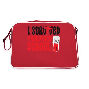 Pharmacy Tech Technician - Retro Bag - red/white - Back