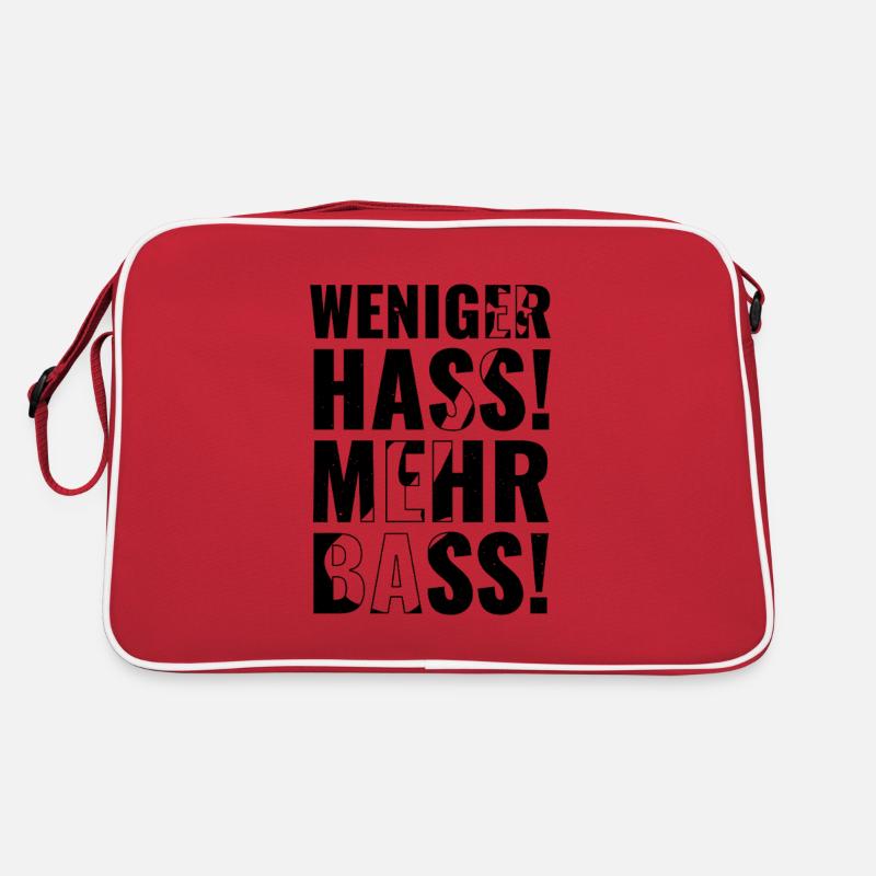Moins de haine, plus de basses ! Sac Retro