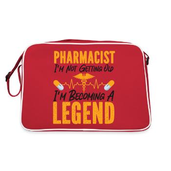 Pharmacy Tech Technician - Retro Bag - red/white - Back