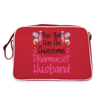 Pharmacy Tech Technician - Retro Bag - red/white - Back