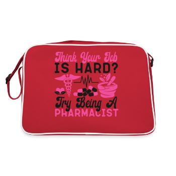 Technicien en pharmacie - Sac Retro - rouge/blanc - Dos