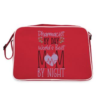 Technicien en pharmacie - Sac Retro - rouge/blanc - Dos